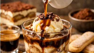 Афогато аль тирамісу: десерт з морозивом і еспресо, який легко приготувати вдома