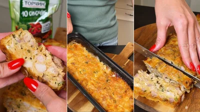 Курячий кекс із хрумкою скоринкою: соковита вечеря, яку легко нарізати порціями