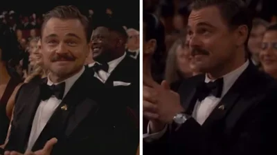 Меми про Оскар-2026: вуса Лео і відсутність Шона Пенна, який проміняв церемонію на поїздку до Києва