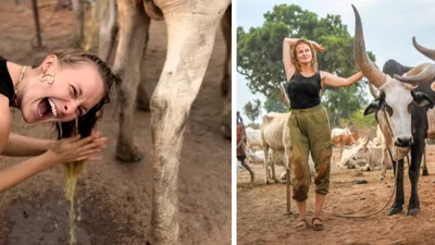 Коров’яча сеча замість шампуню: полька показала шокуючий спа-ритуал під час подорожі