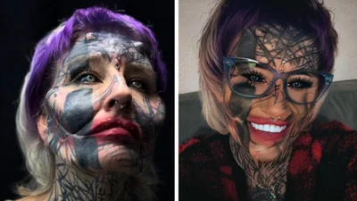 Імпланти у щоках, чорні очі та роги - зовнішність цієї дівчини важко назвати пересічною