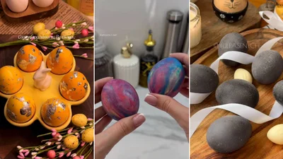 Космічні, з винним блиском і сонячні в фользі: 3 стильні ідеї, як пофарбувати крашанки на Великдень