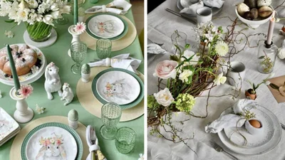 Від пастельної класики до сучасного мінімалізму: 16 ідей декору великоднього столу