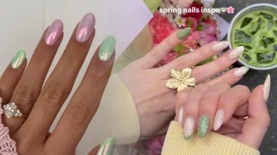 Манікюр з вайбом полуничної матчі стане твоєю новою бʼюті-одержимістю весною 2026