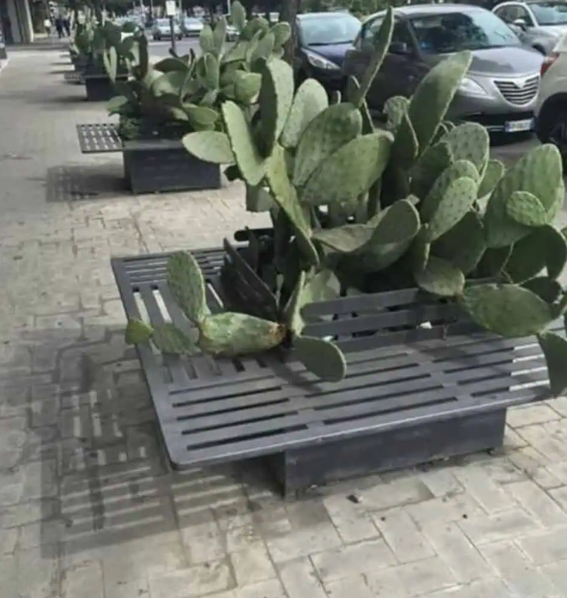 Недолугий дизайн лавок, на які ані сісти, ані прилягти - фото 849292