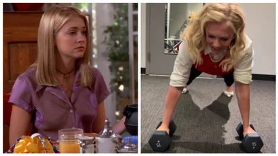 Уже не та юная ведьма: 49-летняя звезда "Сабрины" поразила упражнениями на высоких каблуках