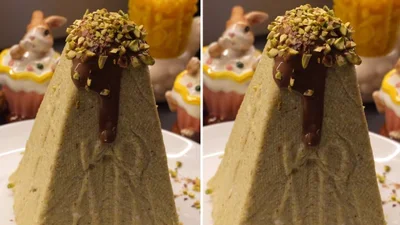 Творожный кулич с розой и фисташками: легкий и простой рецепт к Пасхе