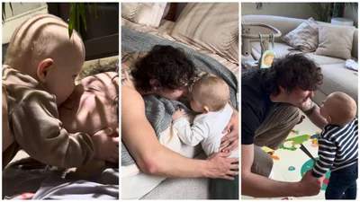 Чоловік Лесі Нікітюк показав два своїх протилежних світи: ексклюзивне відео з сином