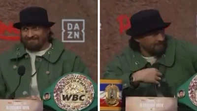 "Be careful, братан": Александр Усик снова ляпнул смешинку во время пресс-конференции