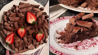 Наче витвір мистецтва: готуємо торт "Конкорд" із суцільного шоколадного безе