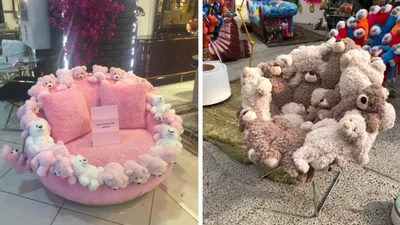 Коли дизайнер все ще не виріс: дивні крісла з м’яких іграшок