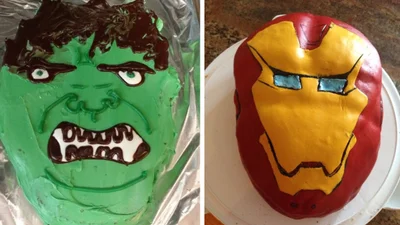 14 провальних тортів з супергероями, які краще не показувати Marvel і DC