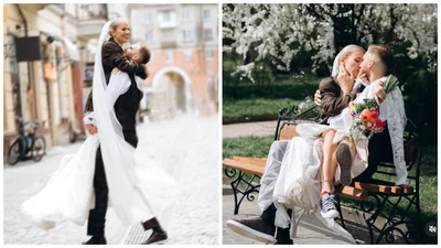 Павло Вишеба зіграв весілля з дівчиною через 3 місяці після знайомства: фото молодят