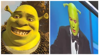 Шрек на сцені: "Остін Паверс" вийшов на сцену в образі огра