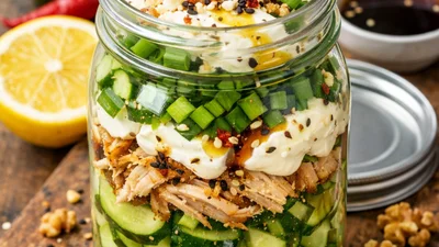 Мінімум зусиль – максимум задоволення: повторюємо трендовий салат з огірків у банці