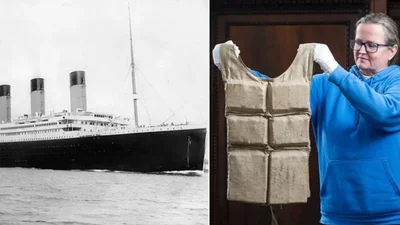 Один із небагатьох збережених рятувальних жилетів з Титаніка продали майже за мільйон доларів