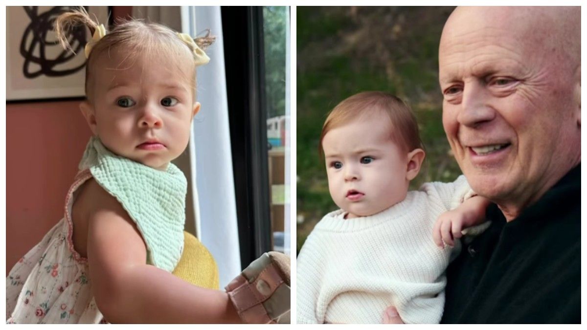 Это 3-летняя внучка Брюса Уиллиса, и она стала копией дедушки: 'мини-Брюс'. - 855644 Это 3-летняя внучка Брюса Уиллиса, и она стала копией дедушки: 'мини-Брюс'. - фото 855644
