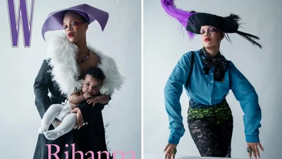 Традиции не изменяет: Рианна снялась с 7-месячной дочкой для глянца для глянца