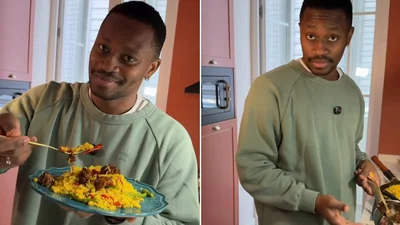 Джеффрі Кенні з гурту Tvorchi поділився родинним рецептом нігерійського смаженого рису