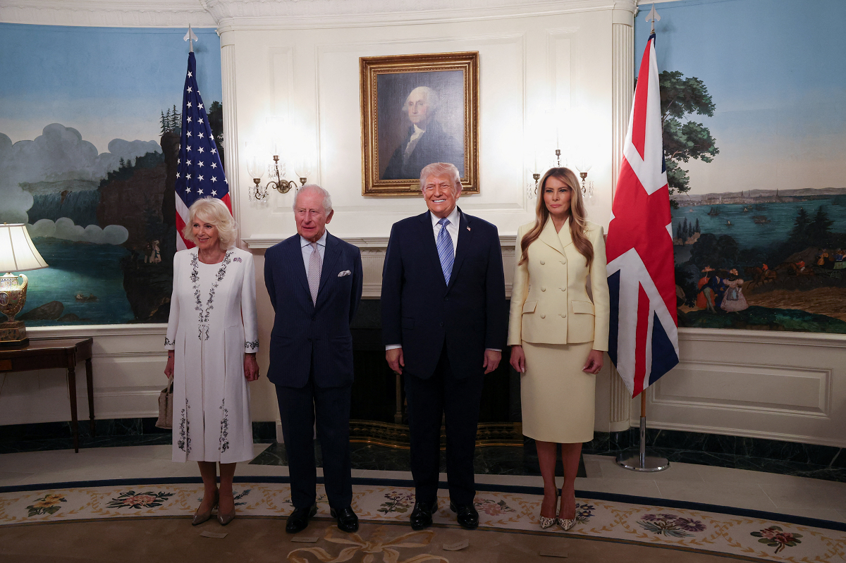 Камілла, король Чарльз, Дональд Трамп і Меланія Трамп - 858902 Камілла, король Чарльз, Дональд Трамп і Меланія Трамп - фото 858902