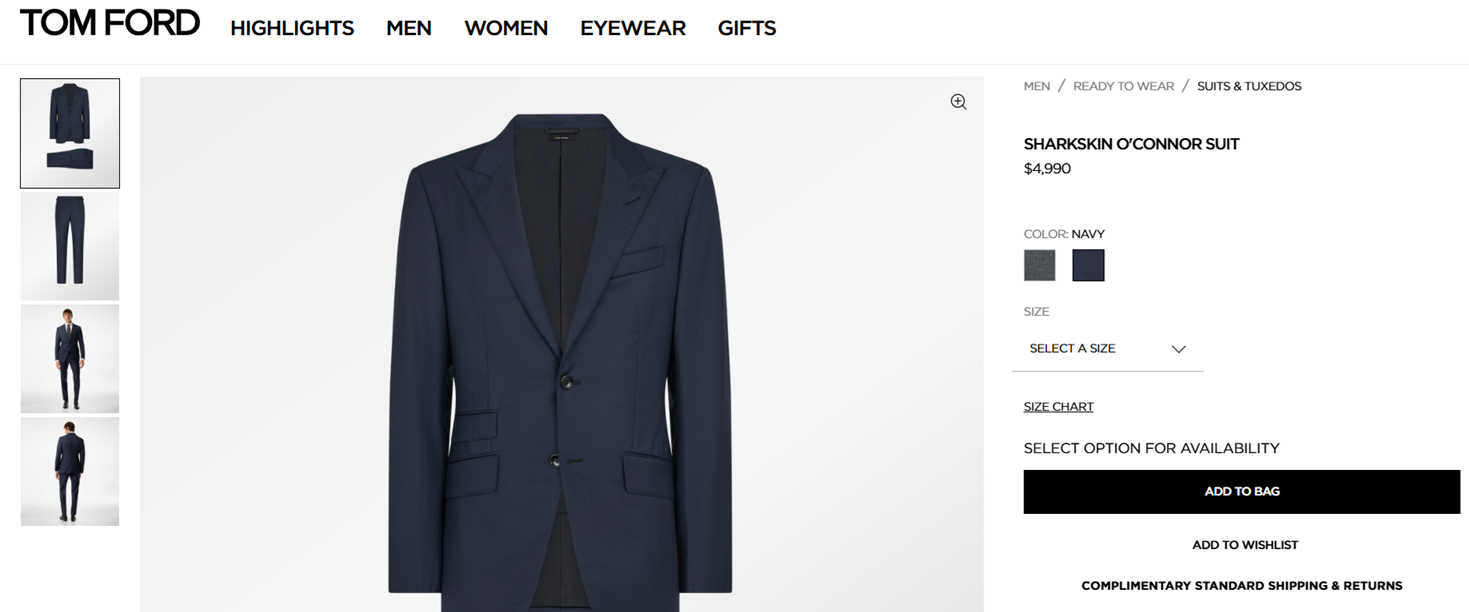 Скільки коштує костюм Tom Ford Андрія Єрмака - фото 864529