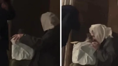 Літня пара взяла свого кролика в укриття під час обстрілу - кадри, які зворушили усіх українців