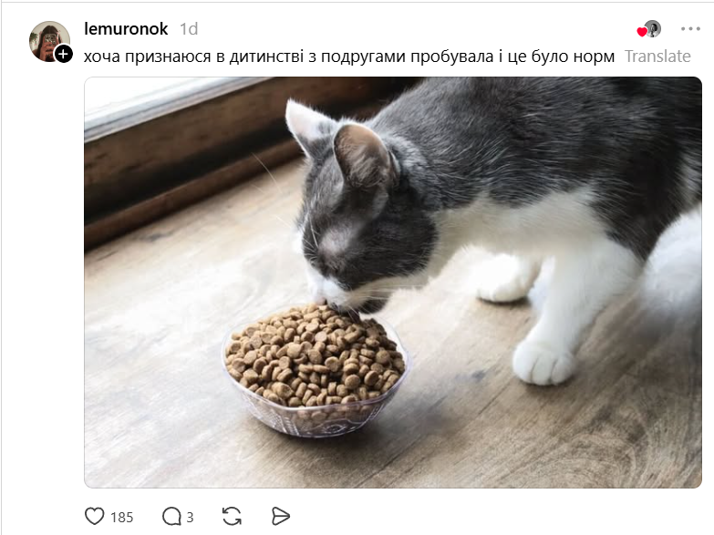 Українці згадали неїстівні речі, які страшенно хотілося скуштувати - тут і солідол, і віск, і котячий корм - 871841 Українці згадали неїстівні речі, які страшенно хотілося скуштувати - тут і солідол, і віск, і котячий корм - фото 871841