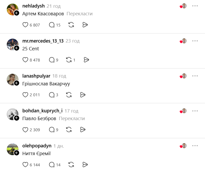 Українці вигадали нові псевдоніми відомим артистам, і це дуже смішно - 872681 Українці вигадали нові псевдоніми відомим артистам, і це дуже смішно - фото 872681
