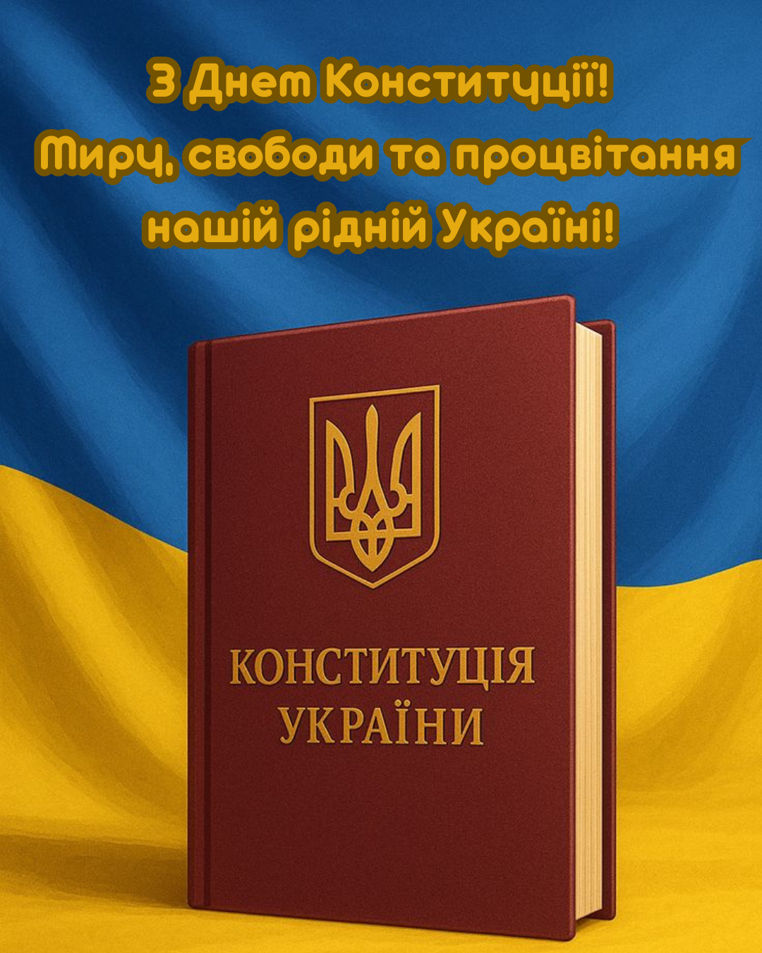 привітання у прозі День Конституції 2026 - фото 879869