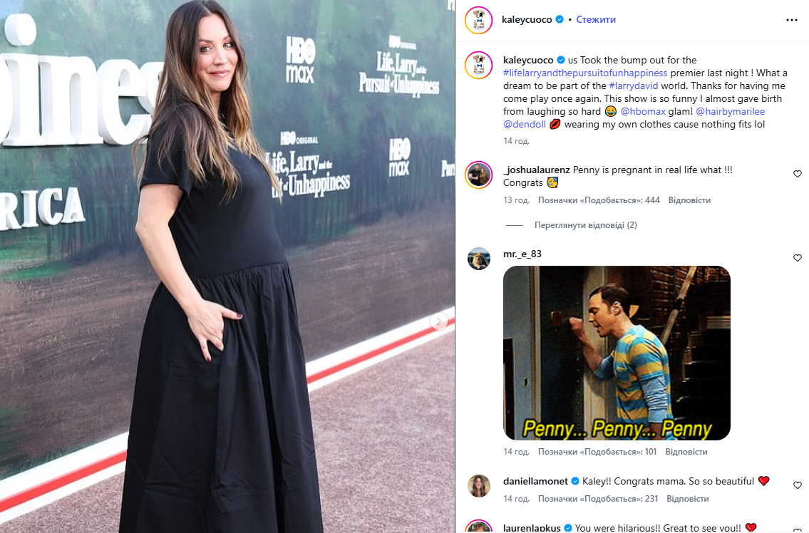 Звезда сериала 'Теория большого взрыва' едва не родила на красной ковровой дорожке - 880720 Звезда сериала 'Теория большого взрыва' едва не родила на красной ковровой дорожке - фото 880720