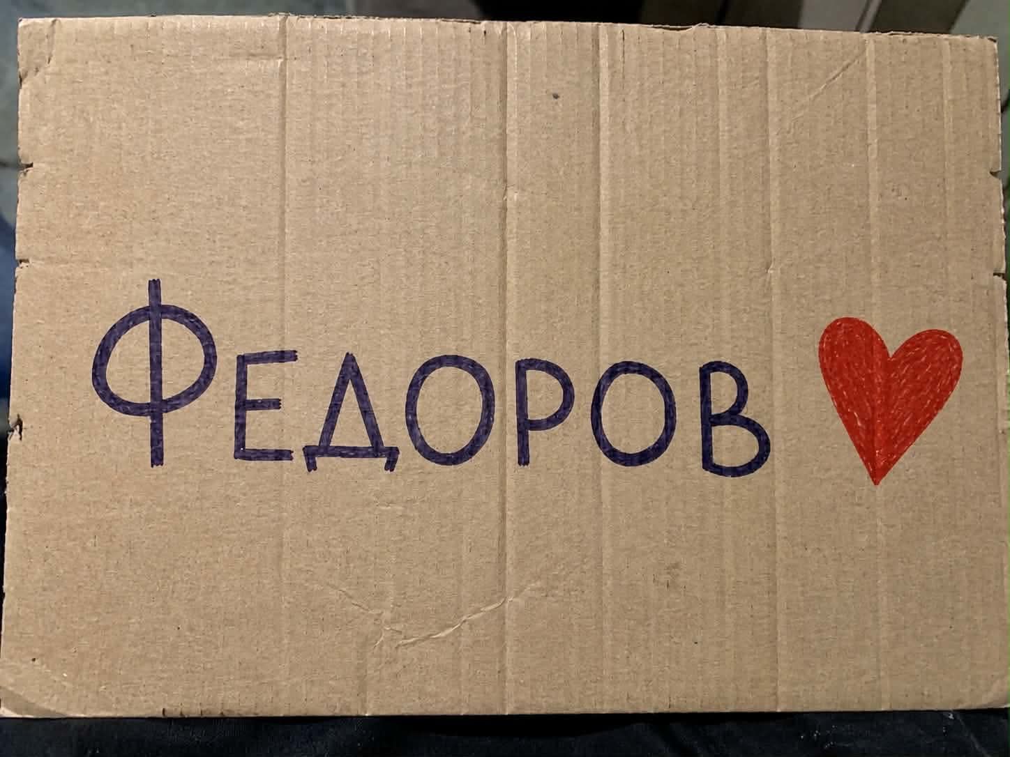 Картонки для підтримки Михайла Федорова - фото 887478