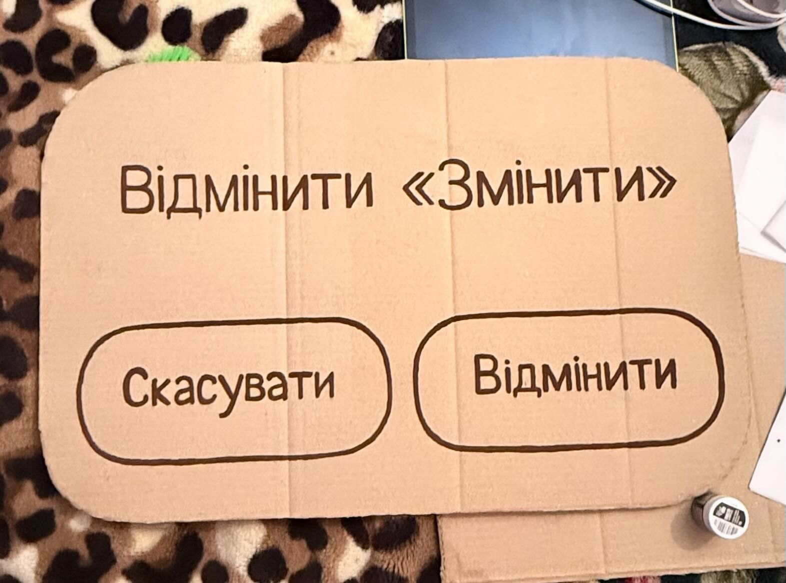 Картонки для підтримки Михайла Федорова - фото 887482