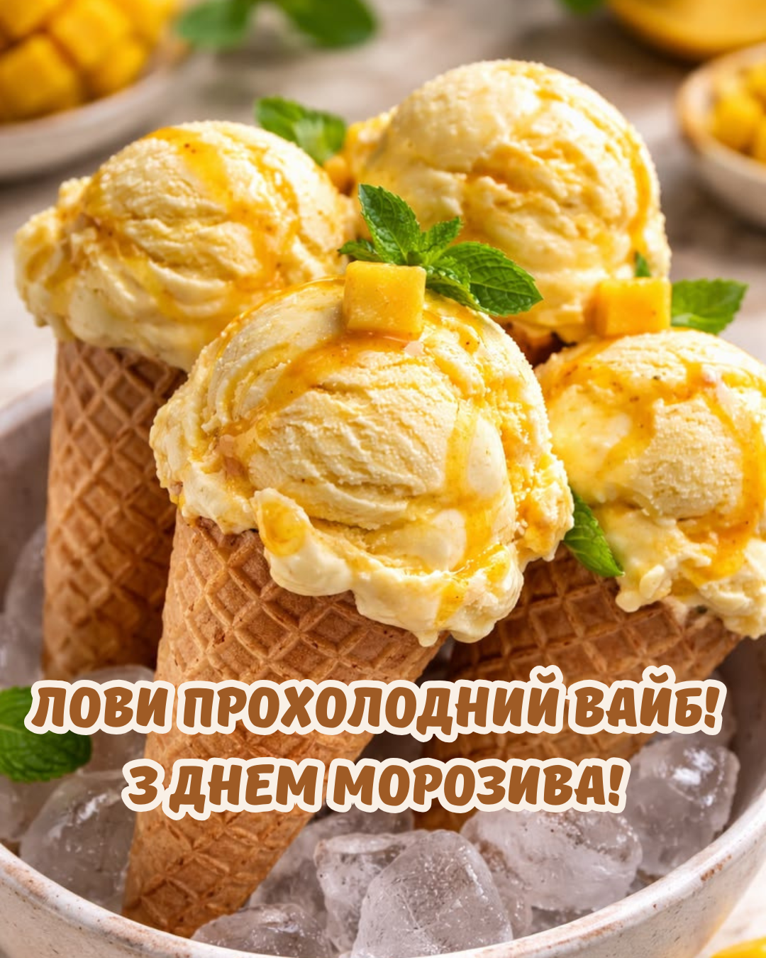 Прохладная атмосфера в жаркий день: все о Дне мороженого и красивые картинки для друзей - фото 887902