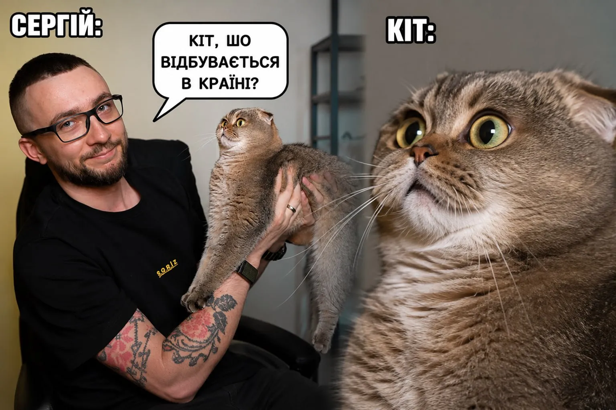 Кішка Сергія Стерненка підкорила Threads і стала мемом - 888183 Кішка Сергія Стерненка підкорила Threads і стала мемом - фото 888183