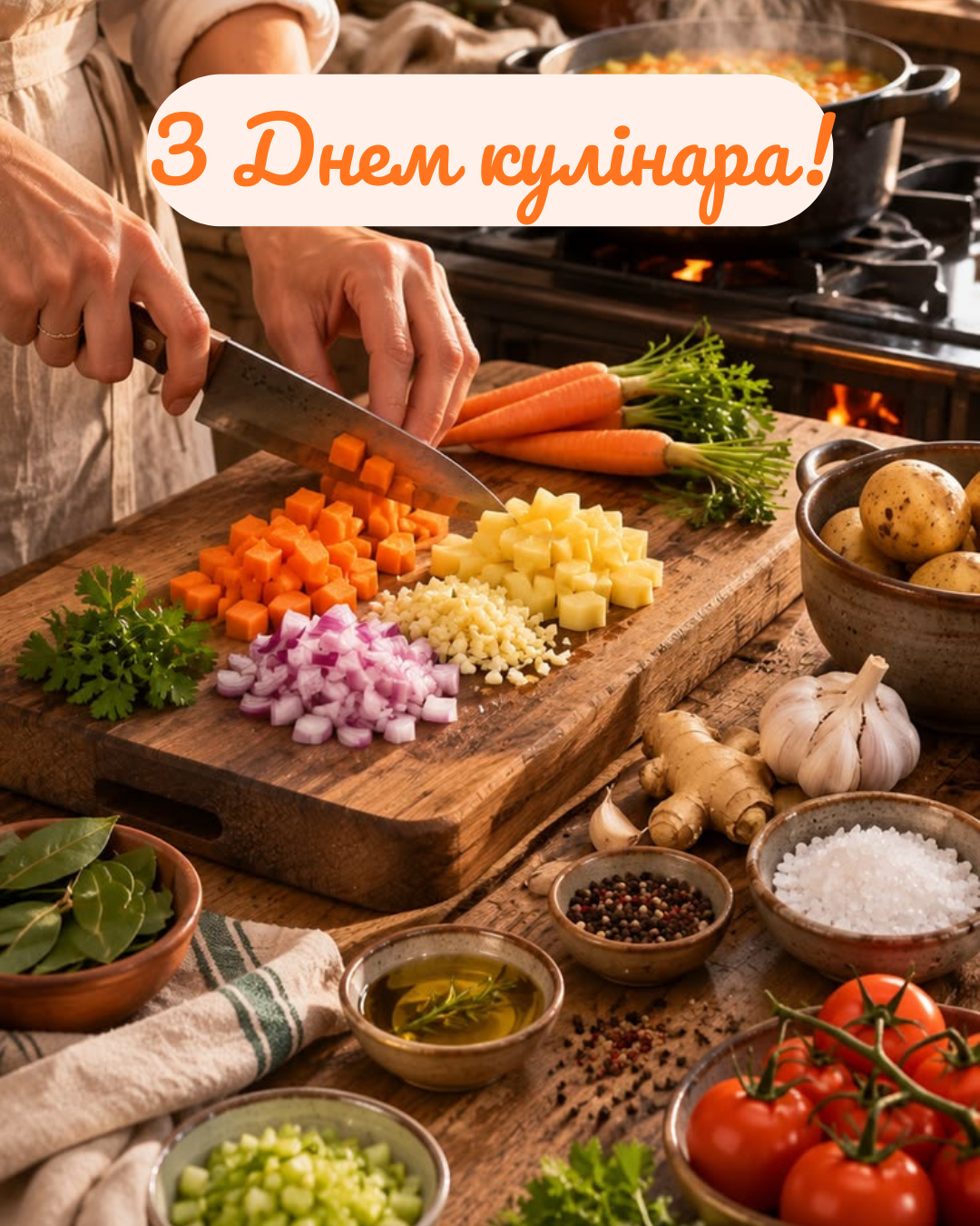 Самые теплые поздравления и 'вкусные' открытки с Днем кулинара - 890980 Самые теплые поздравления и 'вкусные' открытки с Днем кулинара - фото 890980
