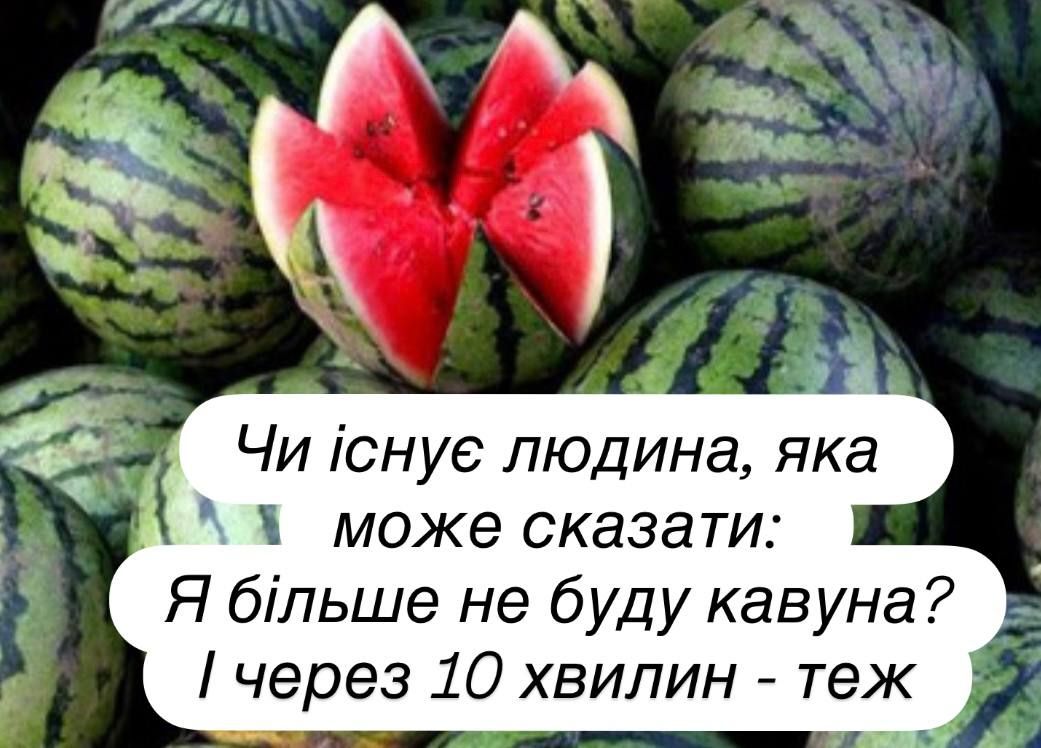 День кавуна і тренди мережі - смішні меми - 894164 День кавуна і тренди мережі - смішні меми - фото 894164