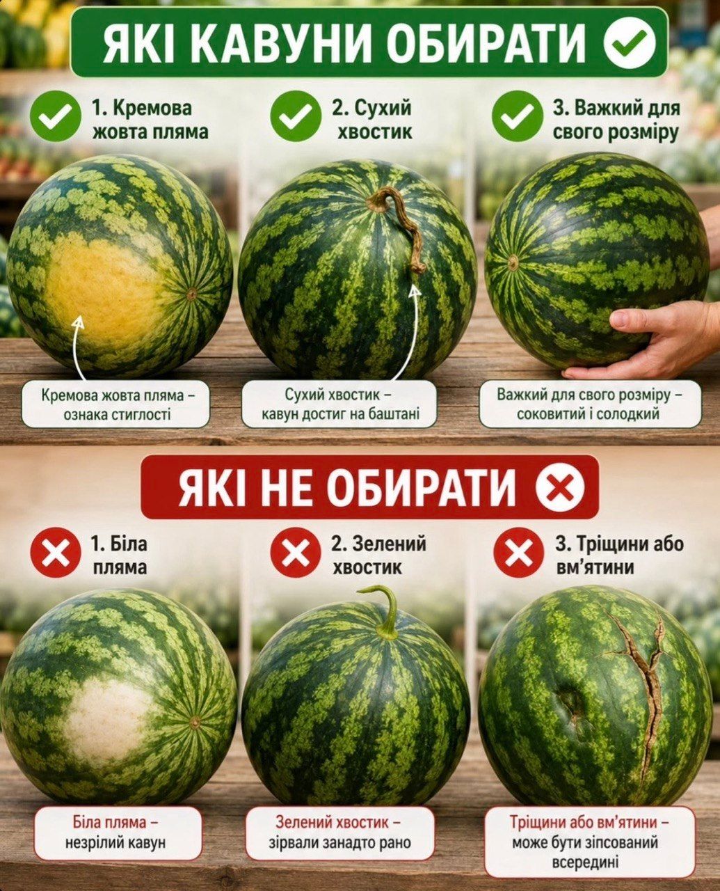 Як обрати стиглий кавун - фото 894209