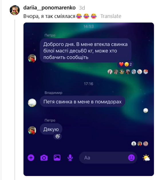 Швидкий дофамін: українці діляться перлами із сільських чатів та груп будинків - 898016 Швидкий дофамін: українці діляться перлами із сільських чатів та груп будинків - фото 898016