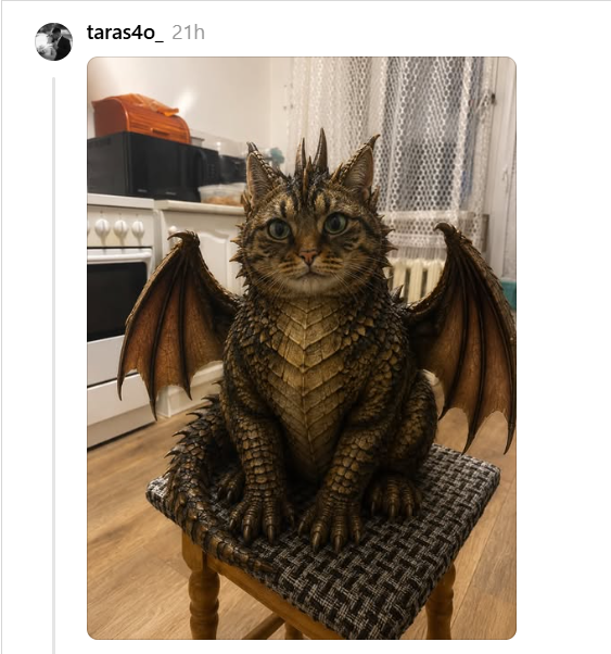 Украинцы превращают своих котиков в драконов – и они еще круче, чем в 'Игре престолов' - фото 898576
