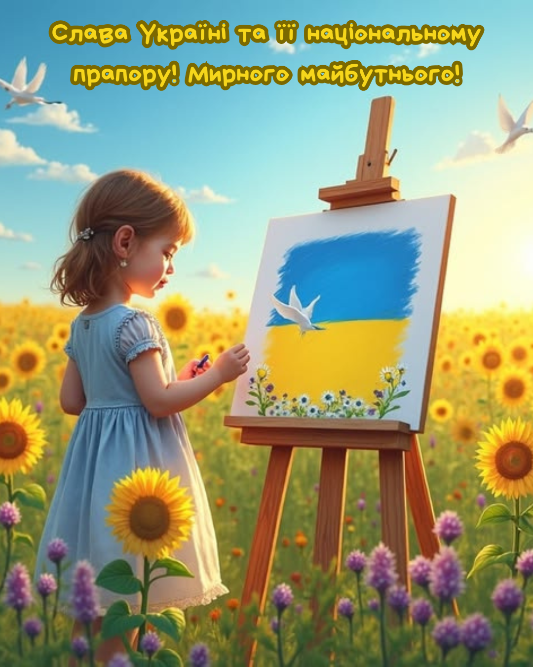 короткі побажання з Днем Прапора - фото 899811