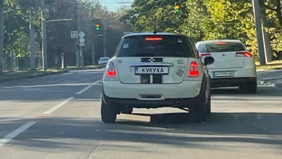 "О диви, кукуха поїхала": українців розсмішила машина з актуальними як ніколи номерами