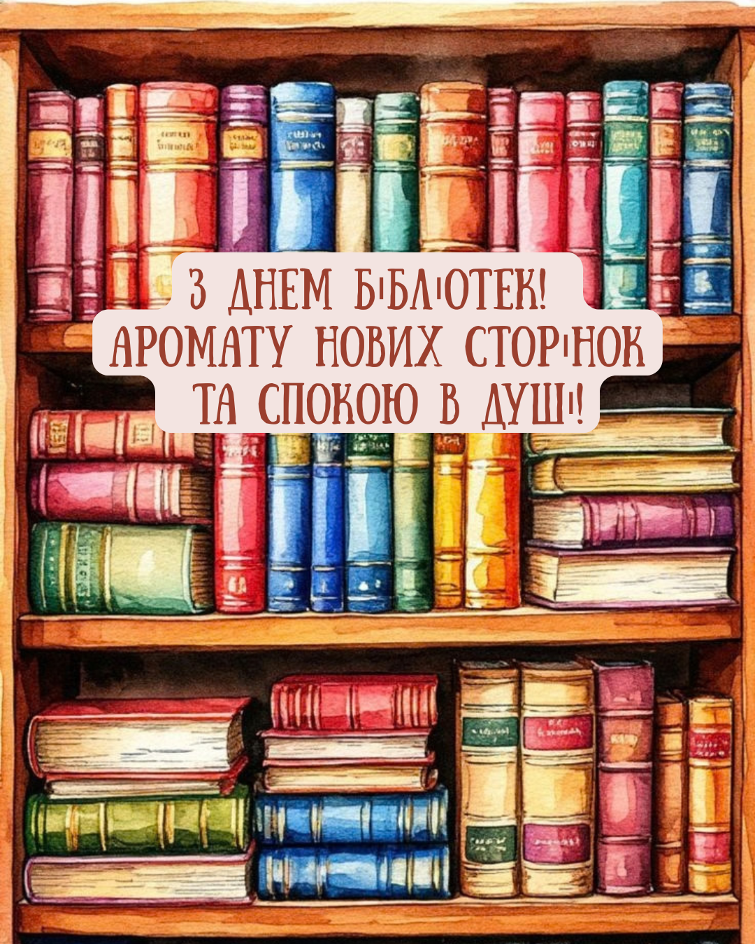 Атмосферные поздравления с Днем библиотек и красивые открытки - фото 912515