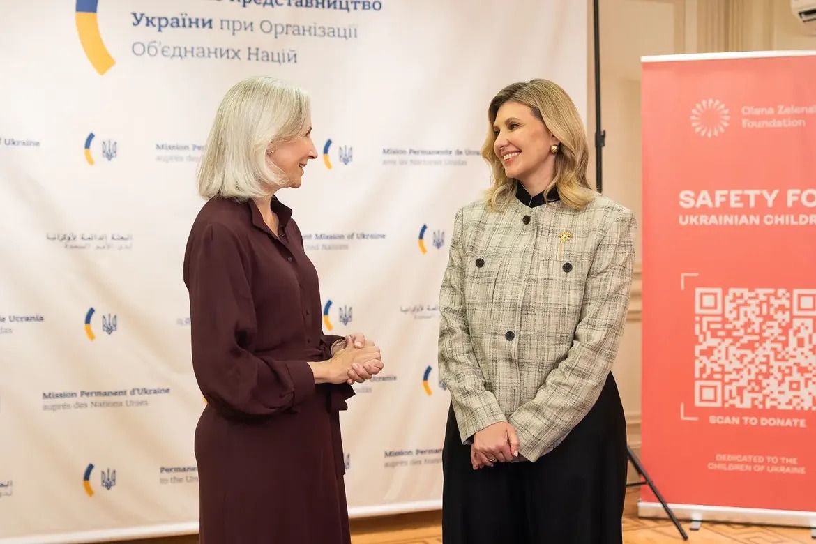 Олена Зеленська на зустрічі у Нью-Йорку. - фото 914365