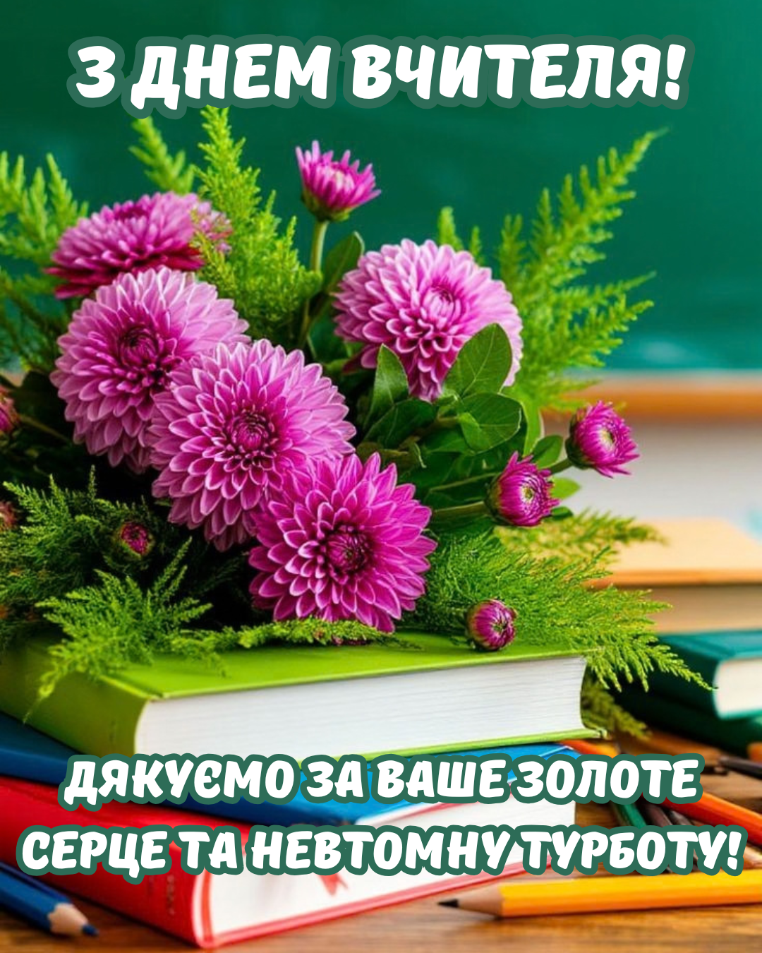 побажання на День учителя - фото 915271
