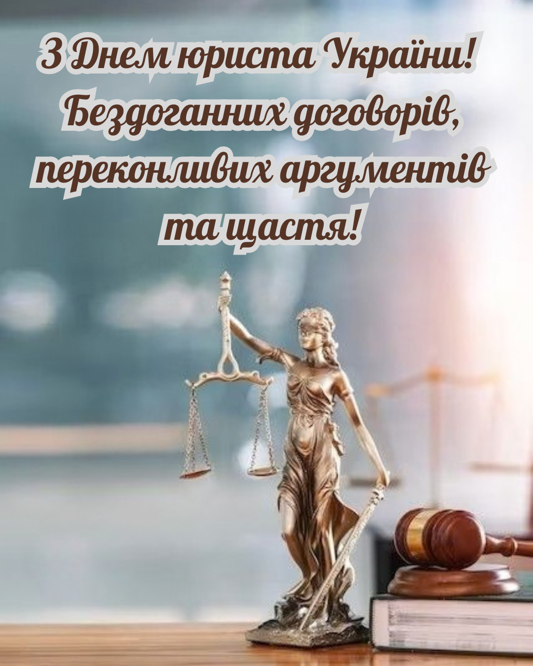 День юриста Украины: картинки и красивые поздравления в прозе для адвокатов, коллег и нотариусов - фото 916714